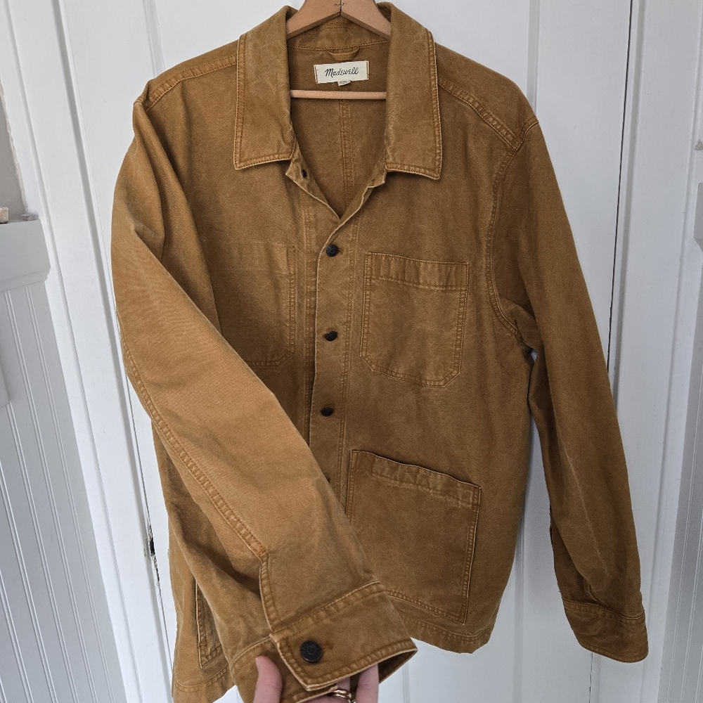 Madewell Mens Garment-Dyed Canvas Chore Jacket Size XXL Workwear Utility Western - Picture 8 of 16